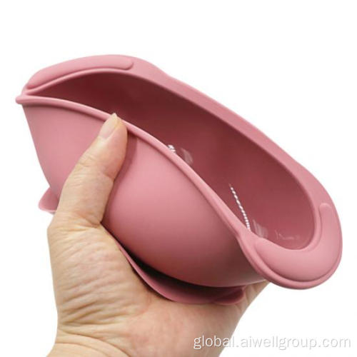 Silicone Weaning Bowl Baby Cute Silicone Suction Bowl Supplier